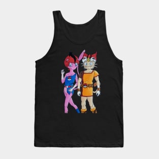 Mewkit and Meowthkat Tank Top